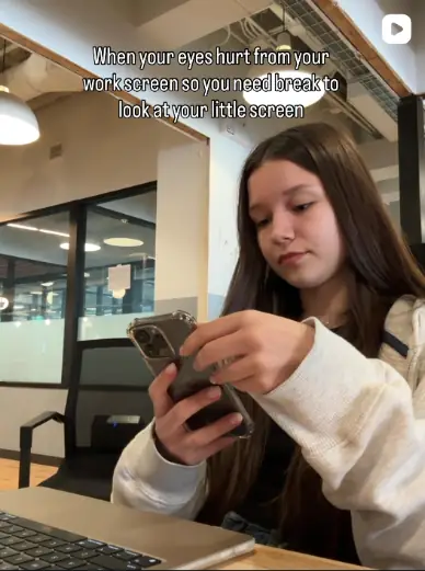 eyes hurt from work screen — UGC video by Azaliia Salavatova