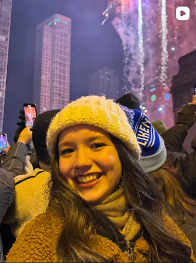Chicago NYE fireworks — UGC video by Azaliia Salavatova