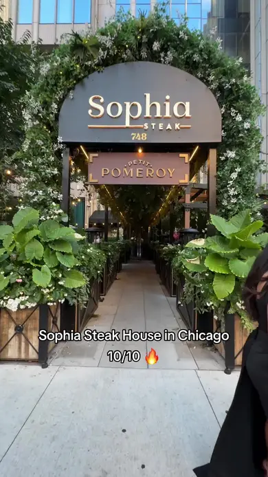 Sophia Steak House Chicago TikTok by Azaliia Salavatova, 121K views